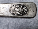 Ложка 89 грамм серебро с гербом 84 проба, фото №4