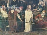 М.Мункачи.Иисус и Пилат.позолоченная багетная рама. Копия., фото №9