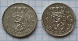 2 монеты по гульдену, 1954г. Нидерланды., фото №5