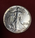 Доллар 1988 год №2 унция серебра Шагающая Свобода, фото №2