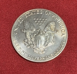 Доллар 1988 год №2 унция серебра Шагающая Свобода, фото №5
