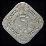 Кюрасао 5 центов 1948, фото №3