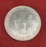 Доллар 1993 год №2 унция серебра Шагающая Свобода, фото №5