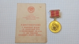 Медаль За доблестный труд с документом, фото №2