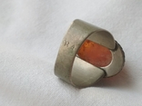 Кольцо мельхиор с имитацией янтаря (размер 19,5), фото №10