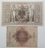 Набір банкнот старої Європи 1910 - 1932 років 6 банкнот, фото №8