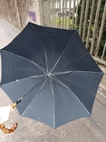 Вінтажна парасолька-тростина "Smooth" з бамбуковою ручкою, фото №8