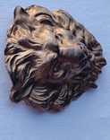 Старинная бронзовая накладка в позолоте ( элемент декора ) ., фото №7