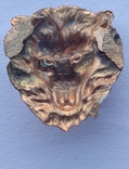 Старинная бронзовая накладка в позолоте ( элемент декора ) ., фото №11