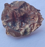 Старинная бронзовая накладка в позолоте ( элемент декора ) ., фото №12