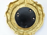 Антикварний бронзовий в позолоті барометр із термометром, фото №13