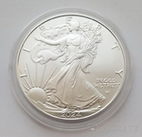 США Американский Орел 1 доллар 2024 р. Серебро 999. 1 унция, фото №2