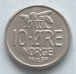  10 ере, Норвегія, 1959р., фото №2