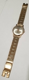Золотий годинник "Луч" з браслетом, фото №4