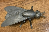 Вінтажна текстурована попільничка Fly латунь, фото №2
