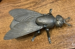 Вінтажна текстурована попільничка Fly латунь, фото №6