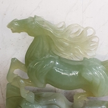 Статуетка Оникс, Конь на подставке ручная резьба, фото №13