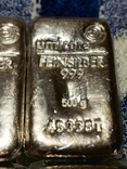 10 Слитков серебра по 500 грамм-5 кг Umicore, фото №7