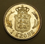 1 крона, 1915 г Дания, фото №2