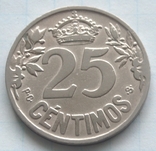25 сентимів, Іспанія, 1925р., фото №3