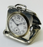 Антикварные карманные - настольные часы в серебре Tiffany &amp; Co начала ХХ века, фото №3