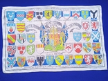 Винтажное полотенце Гербы вождей шотландских кланов и семей, лён, 50 х 77 см., фото №3