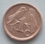  1 цент, Південно-Африканська Республіка, 1991р., фото №2