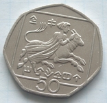 50 центів, Кіпр, 1991р., фото №2