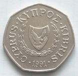 50 центів, Кіпр, 1991р., фото №3