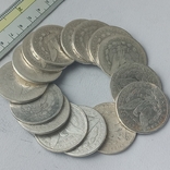 Пятнадцать монет "1 доллар" Morgan Dollar, США, 1880-1900-е серебро 0.900 384 грамма, фото №12