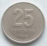  25 сентаво, Аргентина, 1994р., фото №3