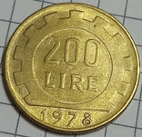 Италия 200 лир 1978, фото №2