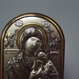 Икона Божья матерь Страстная богородица иконка серебро 925 проба Laminato Ag Италия, фото №6