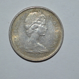 25 центов 1968 г . Канада серебро, фото №3