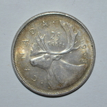 25 центов 1968 г . Канада серебро, фото №5