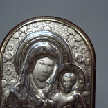 Икона Божья матерь Ерусалимская богородица иконка серебро 925 проба Laminato Ag Италия, фото №5