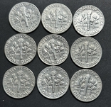 10 центів ( дайм ) 1965-2002р ( див. Опис), фото №5