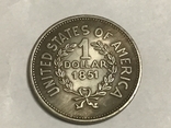 1 доллар сша 1851. Копия, фото №3