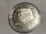 Сувенирная Монета Дональд Трамп . Сша 2024 . Копия, фото №2