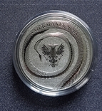 2020 Фафнір 5 марок Germania mint срібло 1 унція сертифікат, фото №4