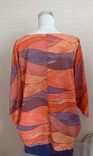 Итальянская красивая женская блузка рукав 3/4 хлопок на 52-54, photo number 5