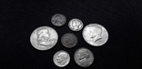 Монеты США 1, 5, 10, 50 центов, фото №7