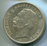 Баден 5 марок 1913 г. Серебро, photo number 2