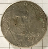5 центів 2015 рік США, фото №3