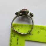 Серебряный средневековый перстень со вставками., фото №10