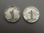 2 монеты по 1 пфеннигу, 1952 г. ГДР, фото №2