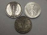 3 монеты по 10 пфеннигов, ГДР, фото №3