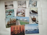 Корабли, суда, парусники, 11 открыток, фото №2