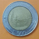 Италия 500 лир 1987, фото №2