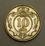 10 геллеров, 1907 г Австро-Венгрия, фото №2